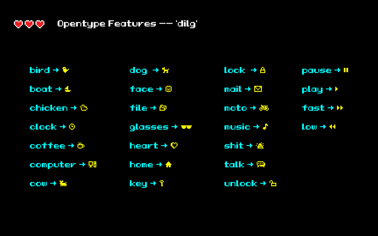 LL PixelFun | 西文像素字体