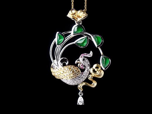 【蚂蚁创意珠宝工作室】凤凰吊坠