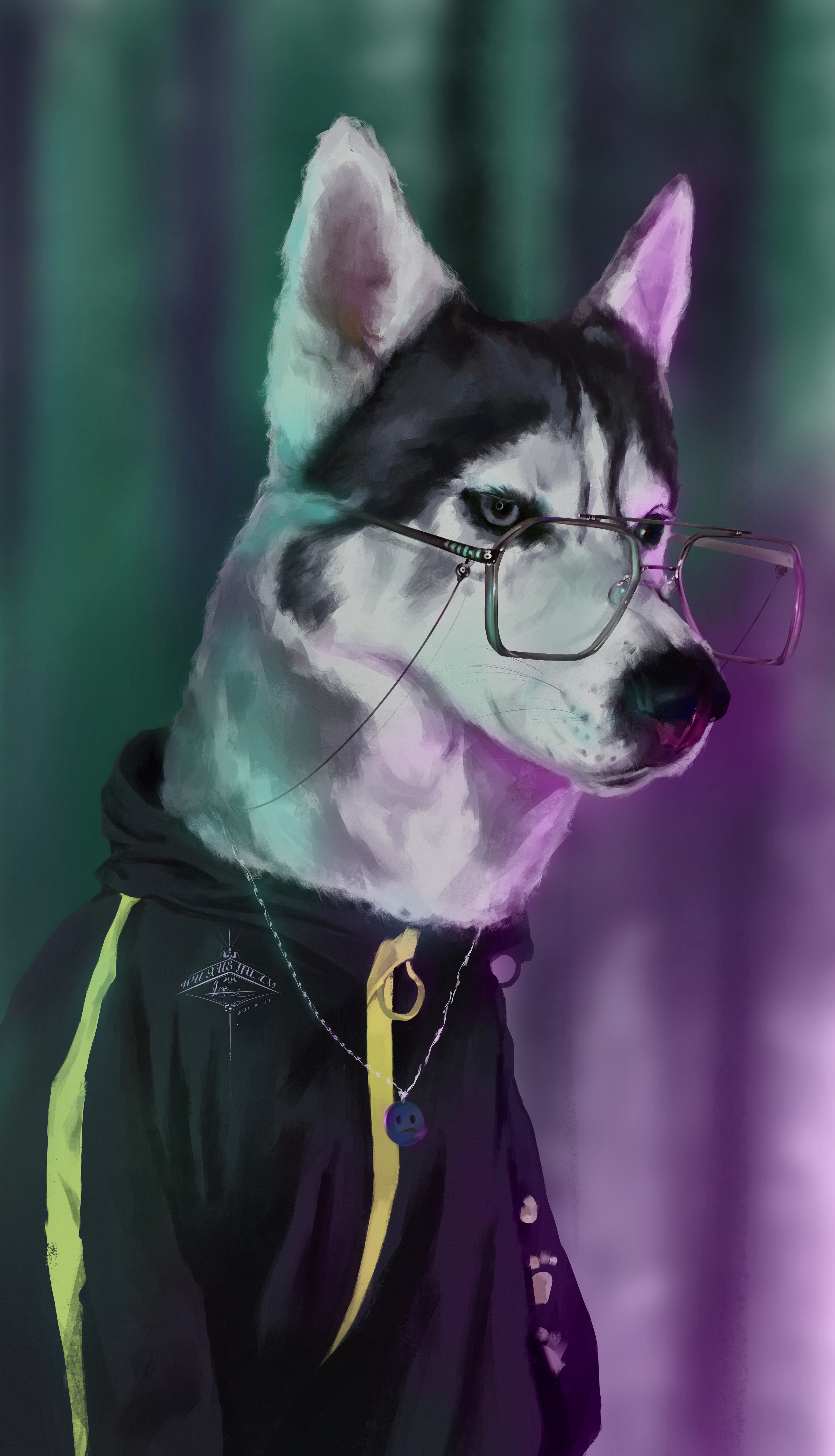 画只会用脑子拆家的二哈|插画|游戏原画|吴好好 - 原创作品 - 站酷