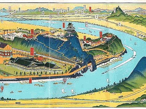 庙宇故居类景区手绘地图