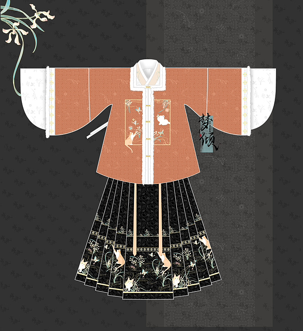 待出一明制汉服稿（图ZMzQ4OTA4MzEy） - 传统/民族服饰 - 站酷设计师梦倾汉服原创素材 - 站酷ZCOOL