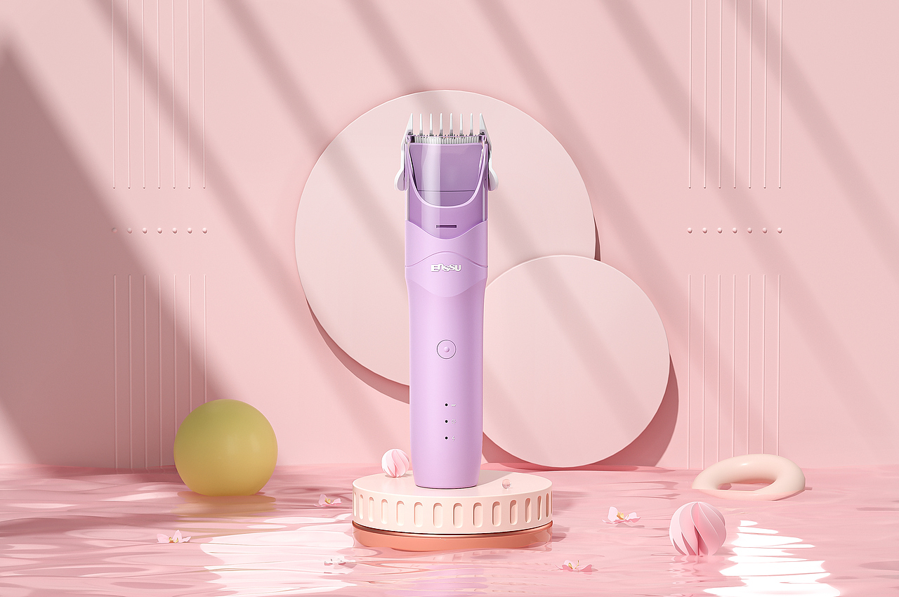 樱舒产品理发器-产品详情渲染动画