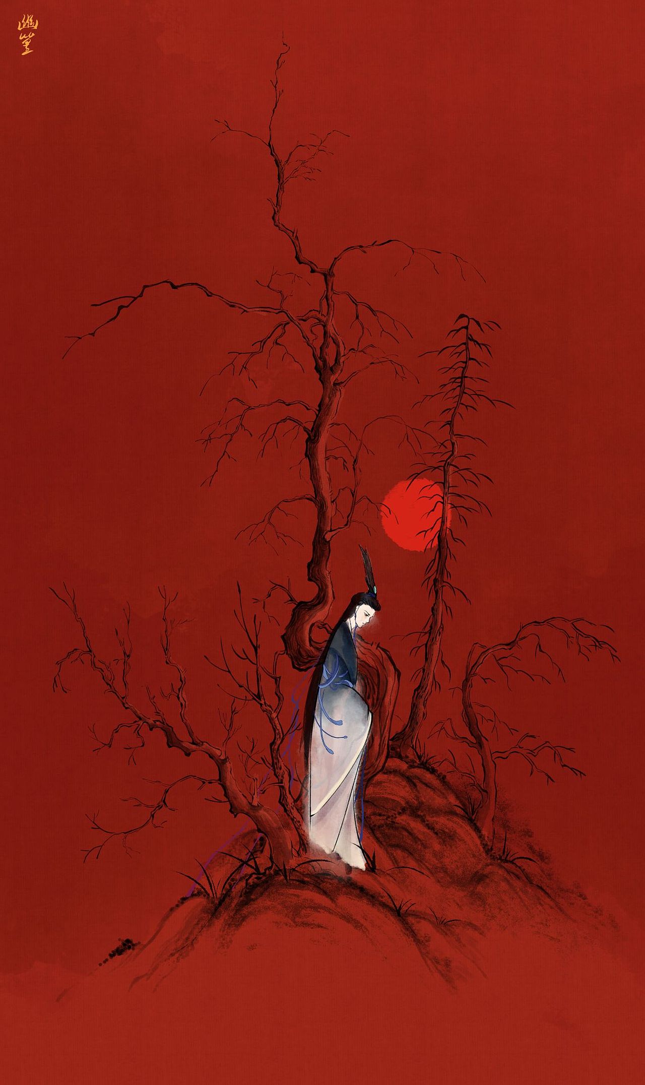 水墨绘画（图ZMzQ1ODI1ODA0） - 艺术插画 - 站酷设计师东君未央原创素材 - 站酷ZCOOL