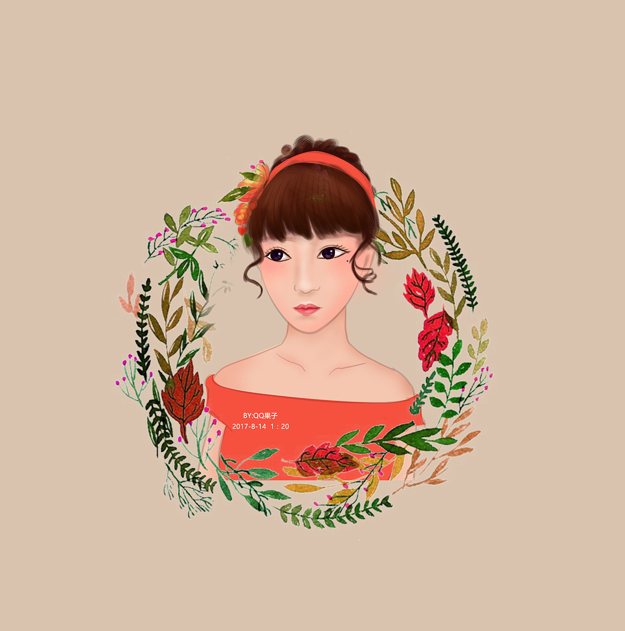 女画像-头像（图ZODgzNjE5OTY=） - 创作习作 - 站酷设计师青青果子原创素材 - 站酷ZCOOL