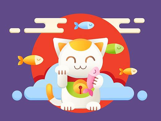 2.5D插画(取个名字就叫 渐变喵 好了)