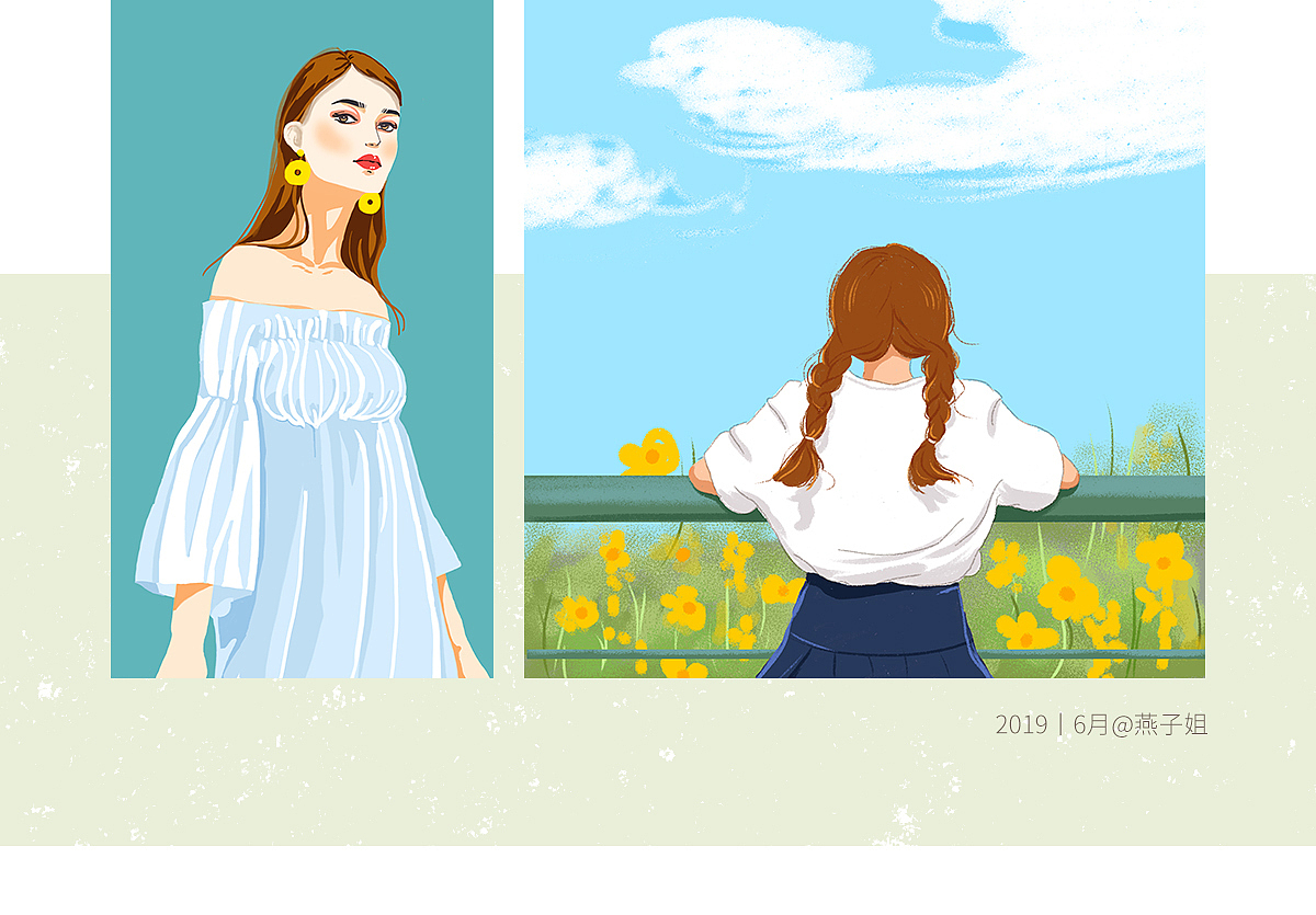 2019年5月插画头像练习