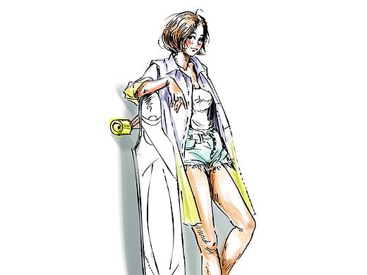 生活需要律动感，美来自感受（个人主页-ZMjk5MDM1MTI=） - 创作习作 - 站酷设计师初心插画w原创素材 - 站酷ZCOOL