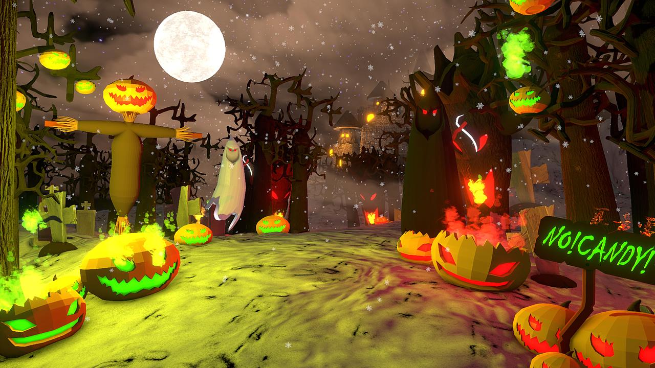 《万圣节!没糖果!》|三维|场景|pex叶巴适_原创作品-站酷zcool