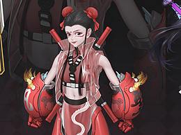 《先锋战姬》角色设计--功夫少女林小圆（少林小圆）