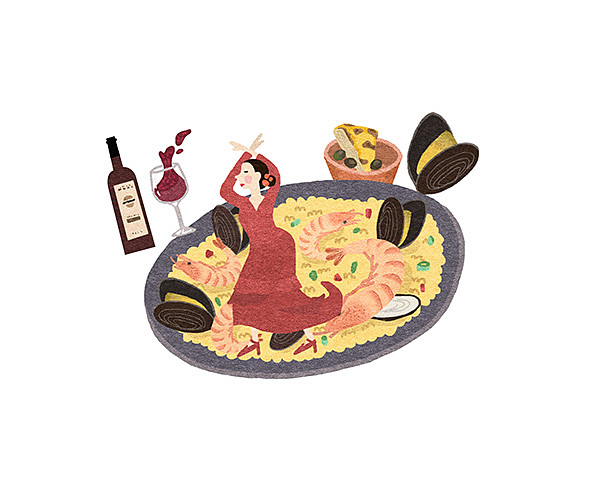 深圳世纪汇手绘美食地图