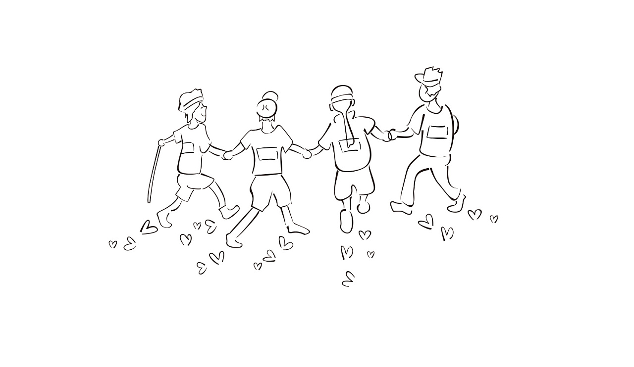 2014壹基金为爱同行 主题画面设计