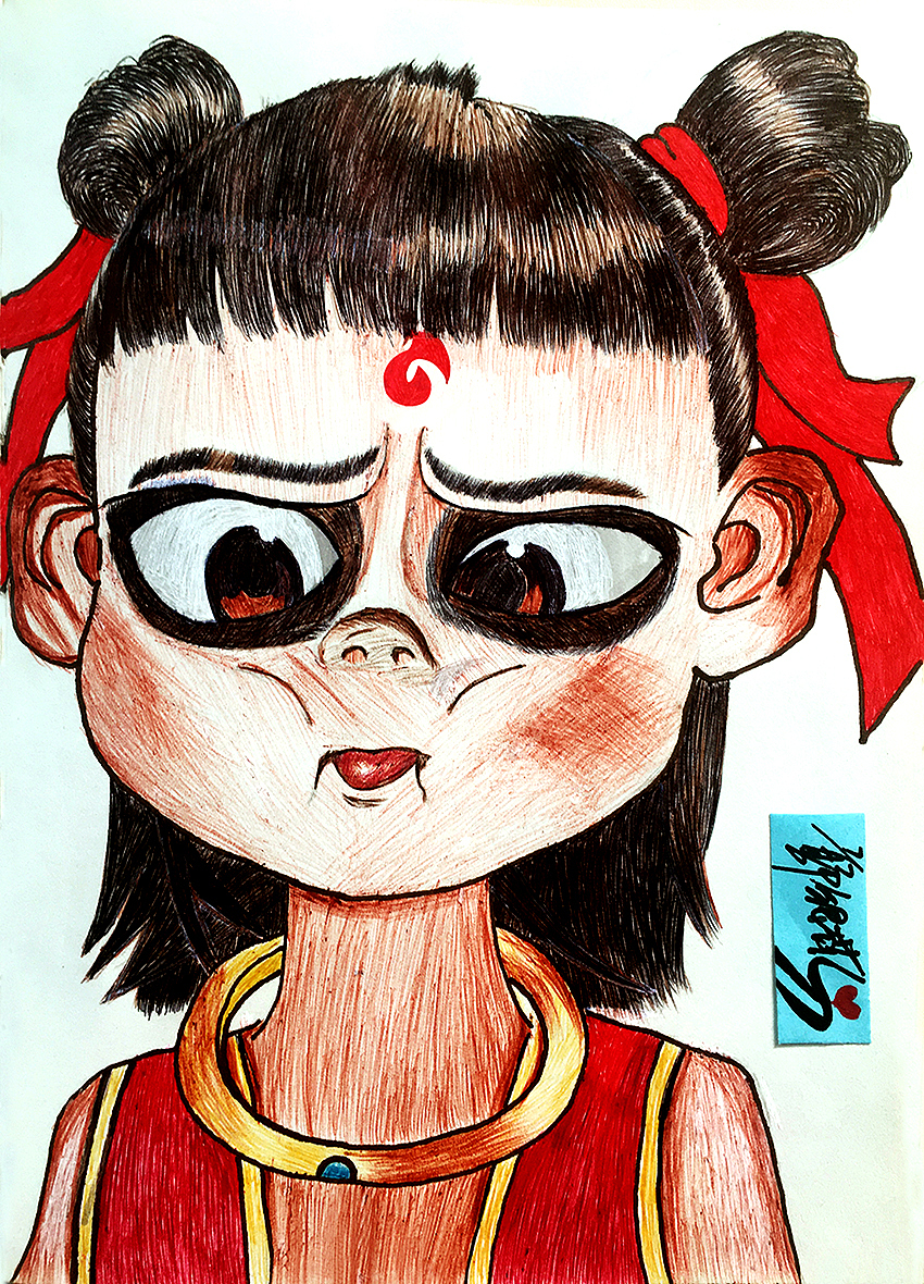 《哪吒之魔童降世》哪一句台词戳中了你的泪点？（图ZMjIzNzUzMjU2） - 单幅漫画 - 站酷设计师果果l原创素材 - 站酷ZCOOL