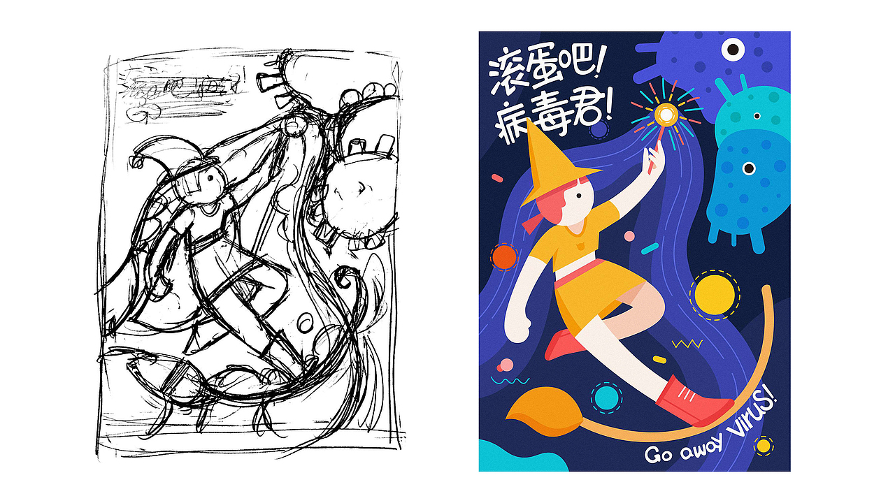 方案B - 草图和成稿