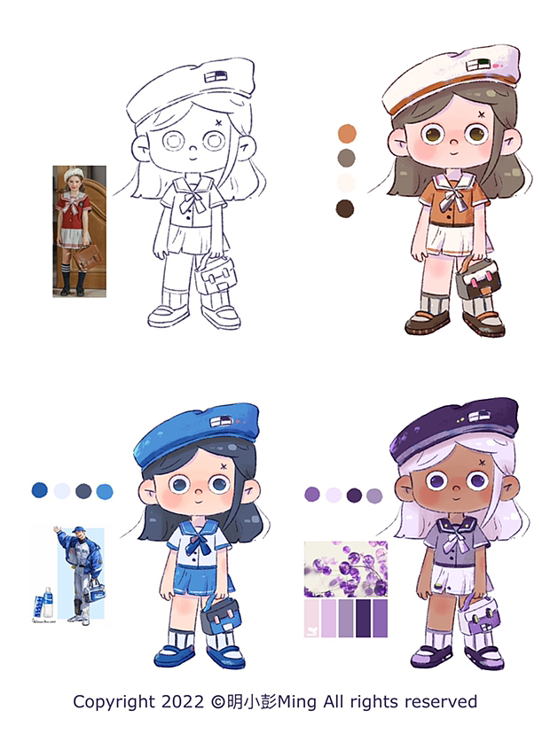 人物色彩练习合集