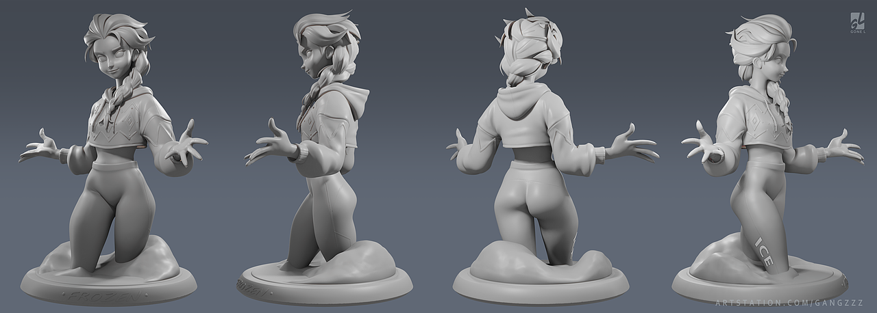 冰雪奇缘同人（图ZMjg1ODY0NjI0） - 动画/影视 - 站酷设计师Gone_L原创素材 - 站酷ZCOOL