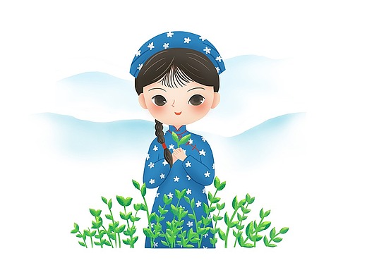 采茶的小姑娘