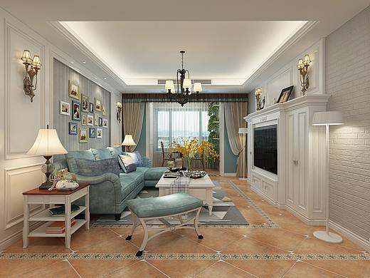 1992效果图设计公司—地中海风格（个人主页-ZMzI5MzM0MTI=） - 家装设计 - 站酷设计师1992效果图晨希原创素材 - 站酷ZCOOL