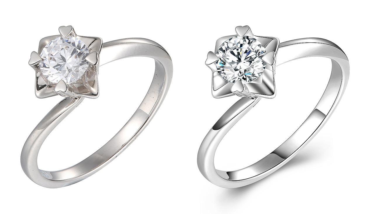 珠宝白底图拍摄修图