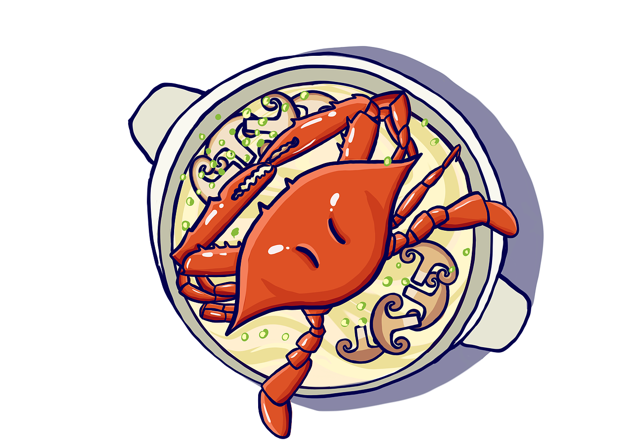 海鲜粥|插画|创作习作|草莓味的二踢脚_原创作品-站酷zcool