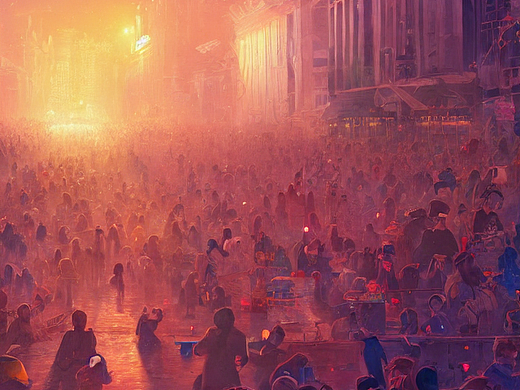 #AI创作实验室#疫情下的新年景象