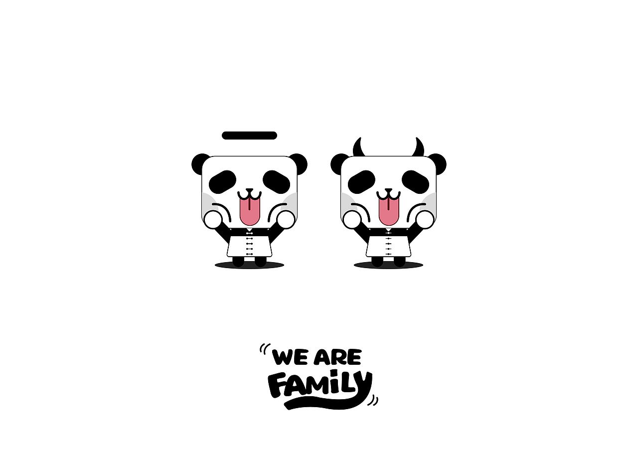 熊猫系列-family（图ZMTI5MzM5MTgw） - 品牌 - 站酷设计师洛阳甲蚁互动原创素材 - 站酷ZCOOL