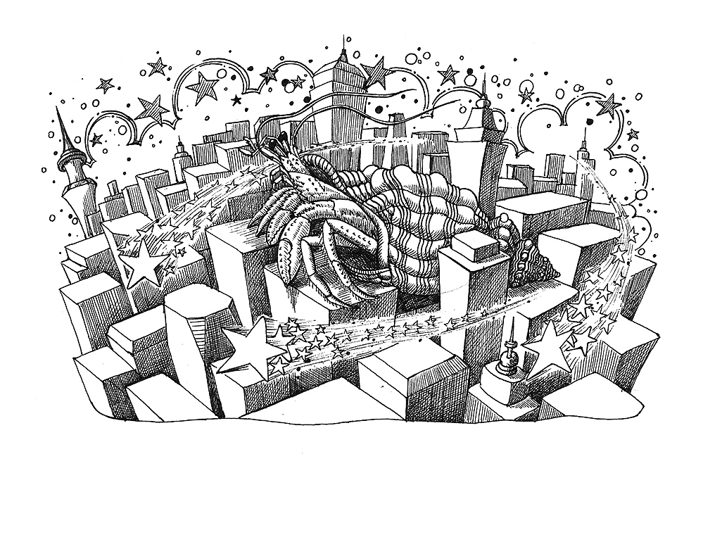 寄居·北京（图ZMzc5MDM4NDQ=） - 艺术插画 - 站酷设计师欧阳鹏杰_OY原创素材 - 站酷ZCOOL