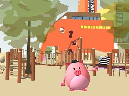 猪猪乐园概念游戏场景设计