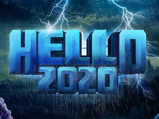 《HELLO2020》字体设计以及其他