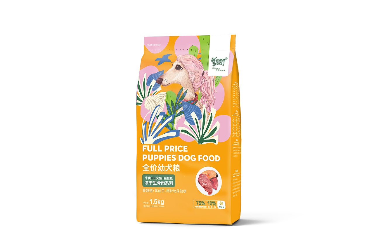 宠物食品 狗粮包装 插画（图ZMjc0NzkwNzUy） - 包装 - 站酷设计师ak兜兜原创素材 - 站酷ZCOOL