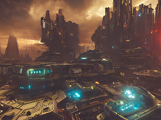 #AI创作实验室#宇宙飞船，未来都市，赛博朋克（个人主页-ZNjI2MzM4NTI=） - AI作品 - 站酷设计师玄舟原创素材 - 站酷ZCOOL