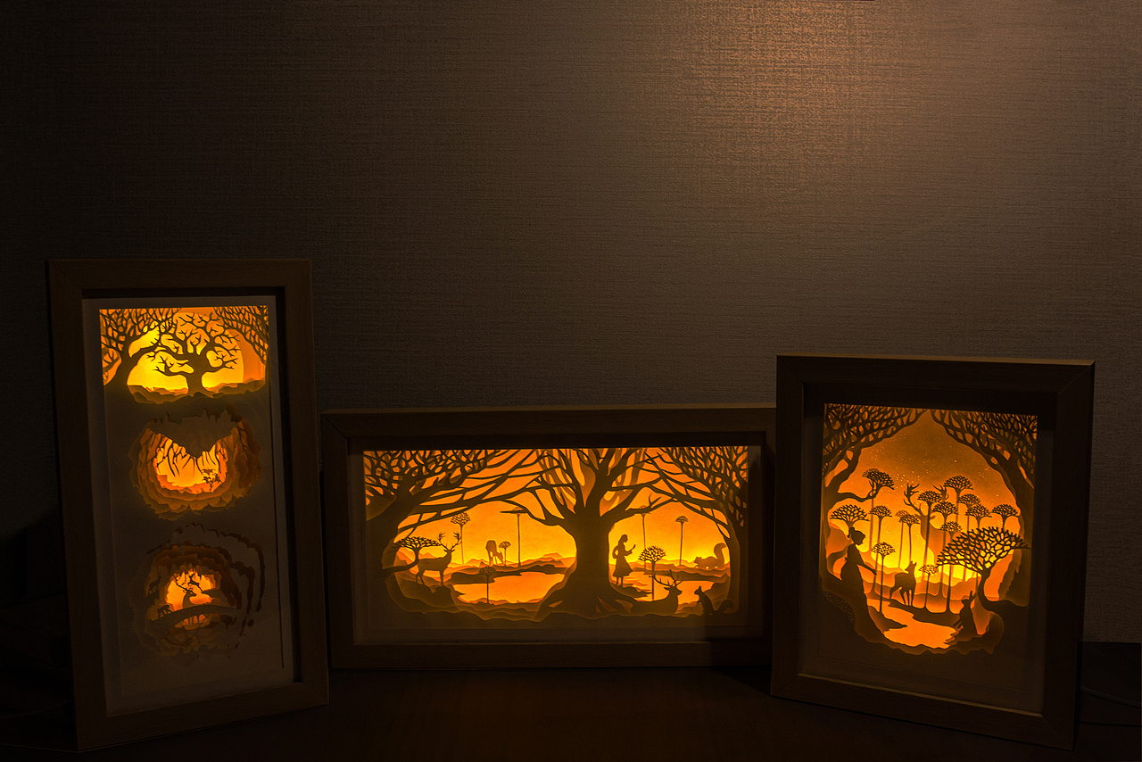 光影纸雕（图ZNTE0ODMwNjA=） - 工艺品设计 - 站酷设计师杨思欣原创素材 - 站酷ZCOOL