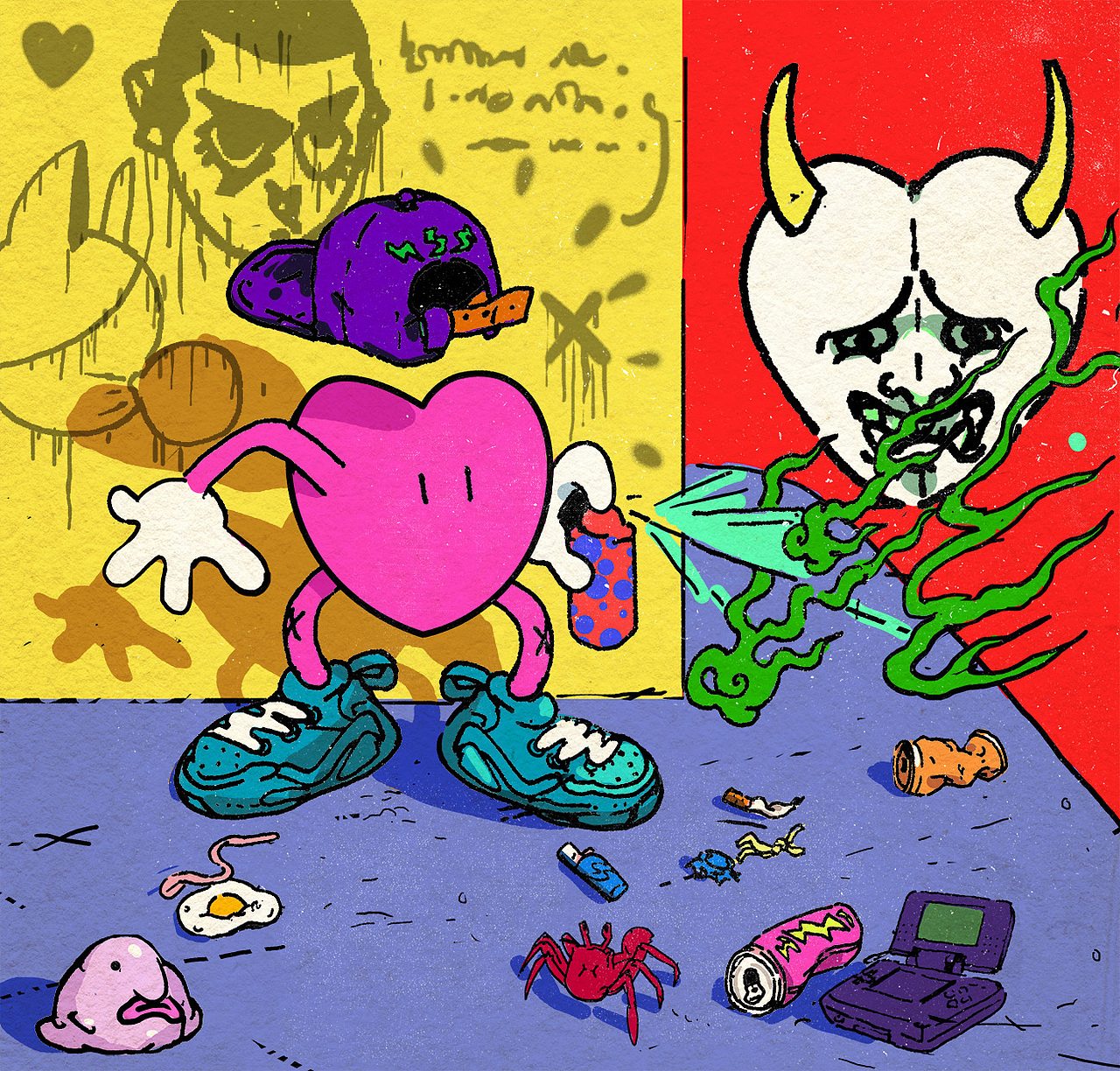 涂鸦|插画|新锐潮流插画|月如掰弯_原创作品-站酷zcool