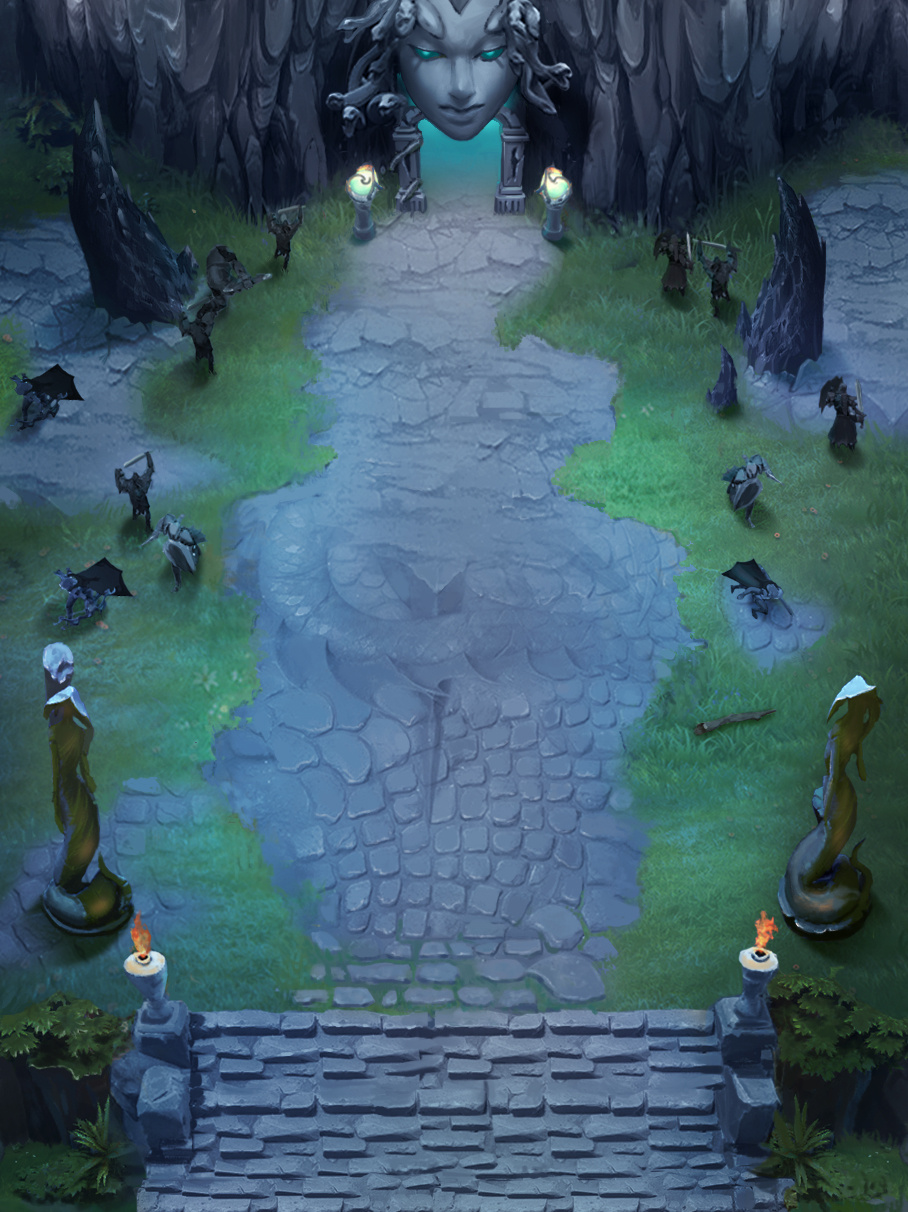 蛇妖洞穴前|插画|游戏原画|ryouya - 原创作品 - 站酷 (zcool)