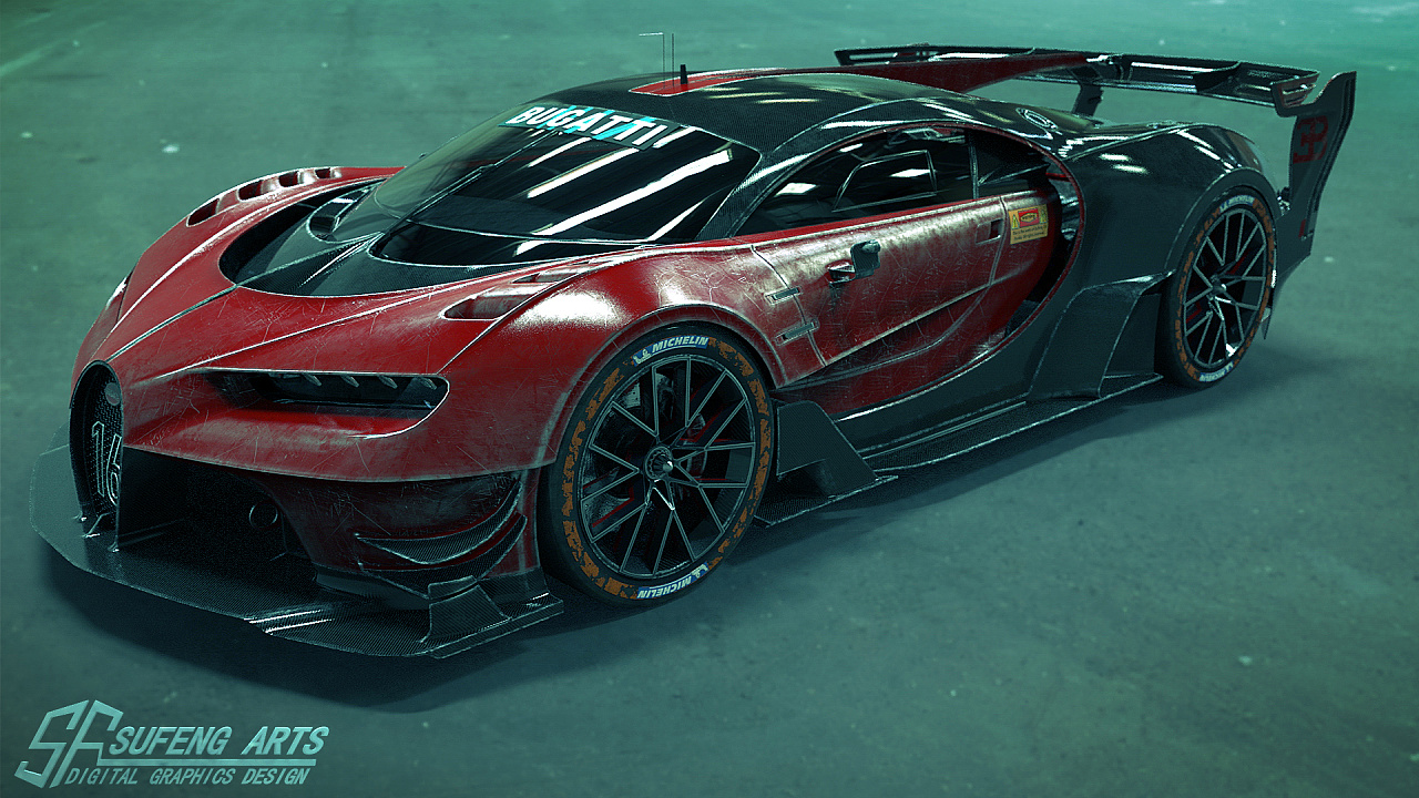 布加迪极速超跑概念设计|三维|机械/交通|sufengphoenix - 原创作品