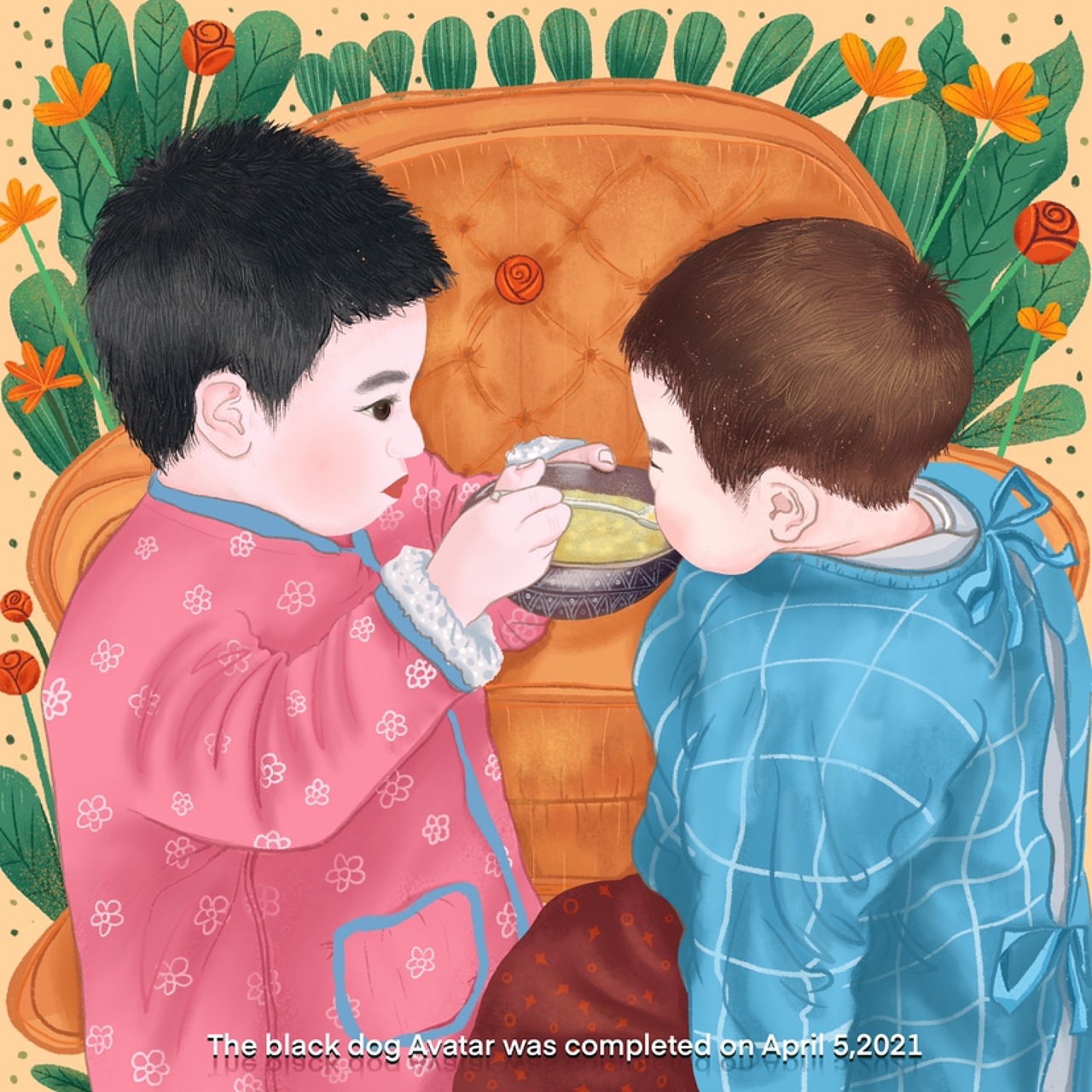 她們小時(shí)候-續(xù)集（圖ZMjUwMDIwMDUy） - 繪本 - 站酷設(shè)計(jì)師黑狗阿凡達(dá)原創(chuàng)素材 - 站酷ZCOOL