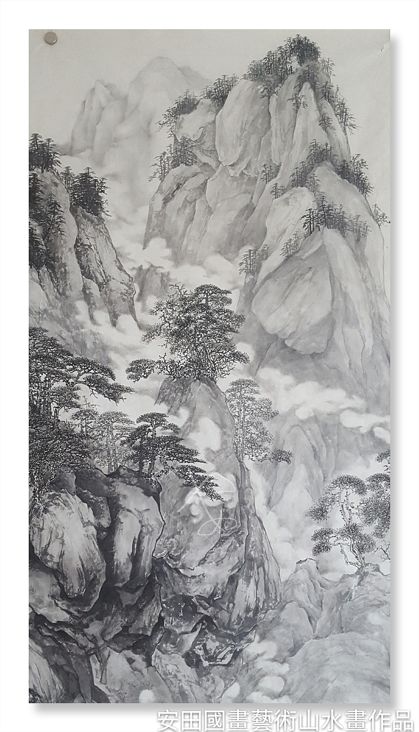 六尺整紙國畫水墨山水創作（图ZMTY0NjAwNjY0） - 绘画 - 站酷设计师安田原创素材 - 站酷ZCOOL