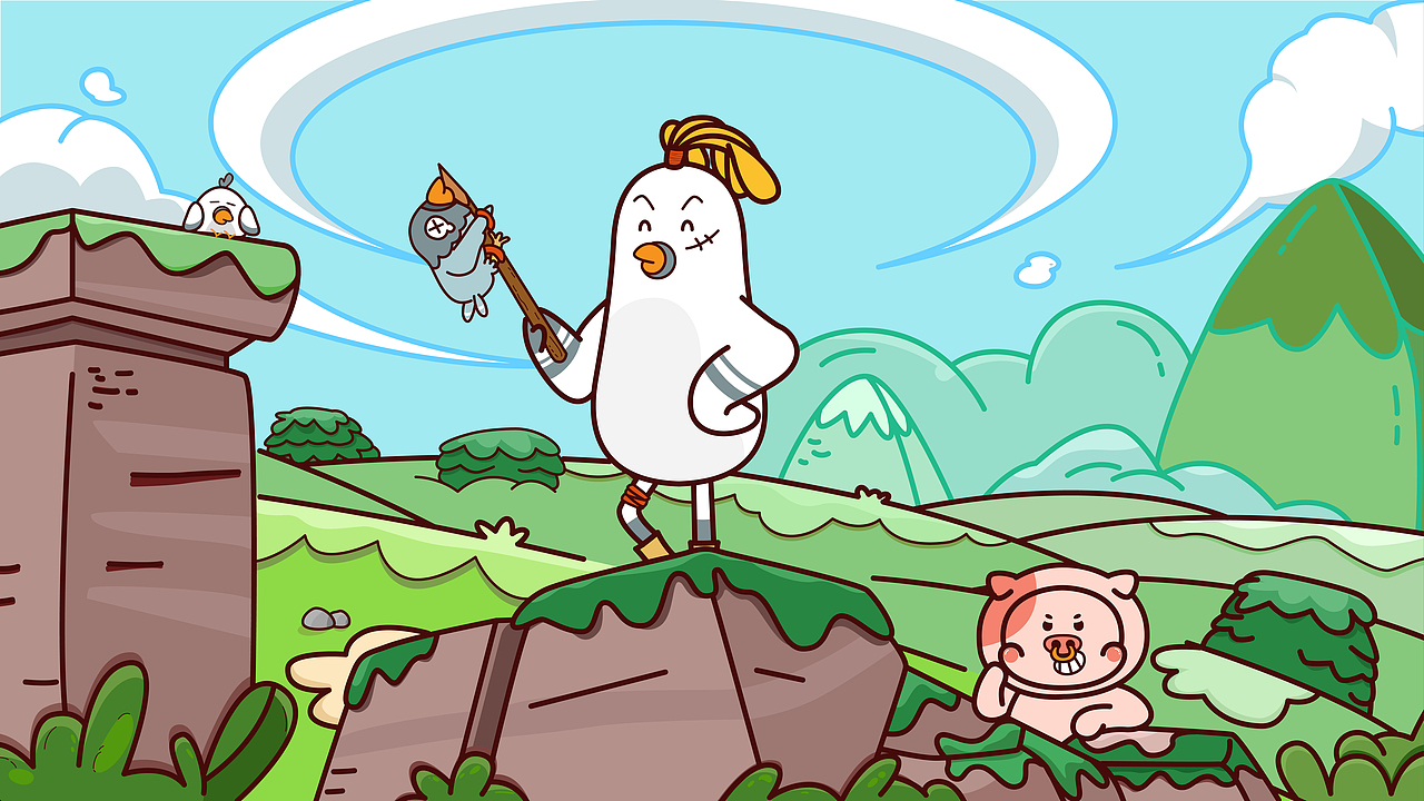 IP设计 — 小乳鸽X嘭嘭猪品牌IP形象（图ZMjg3MjQ2MjQw） - 人物/生物 - 站酷设计师玩艺创意设计所原创素材 - 站酷ZCOOL