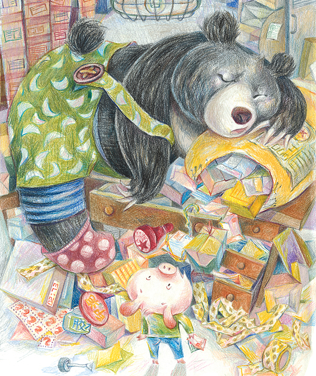 小猪在巧克力商店（图ZMjkwNzkwNzcy） - 儿童插画 - 站酷设计师鹦鹉查理原创素材 - 站酷ZCOOL