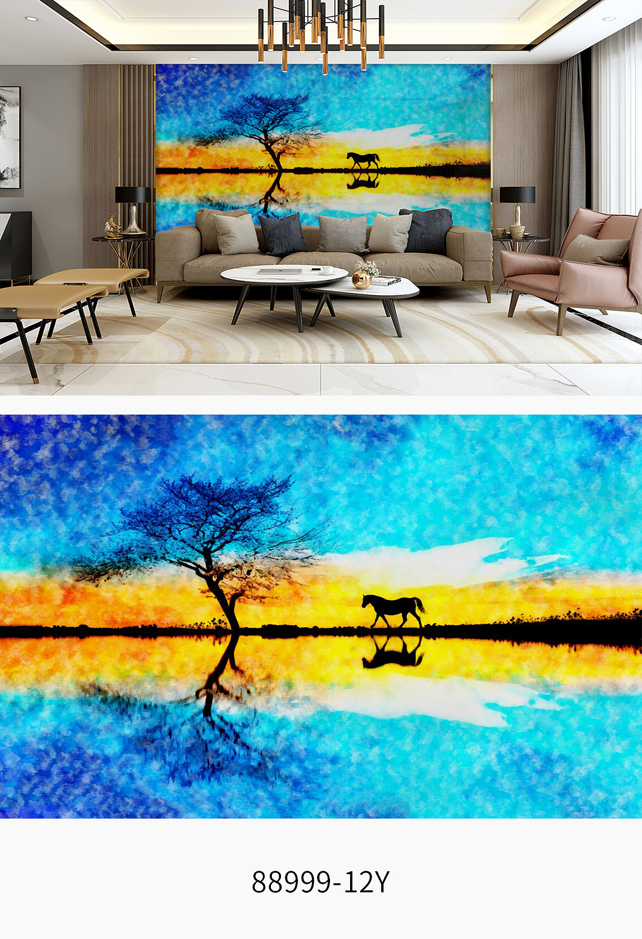 现代北欧油画田园风景背景墙（图ZMjg0NTk2NDI4） - 家装设计 - 站酷设计师宋图网原创素材 - 站酷ZCOOL