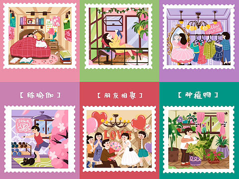 春日宅家图鉴（个人主页-ZNjgyMjA3MzY=） - 创作习作 - 站酷设计师冰棍儿宋原创素材 - 站酷ZCOOL