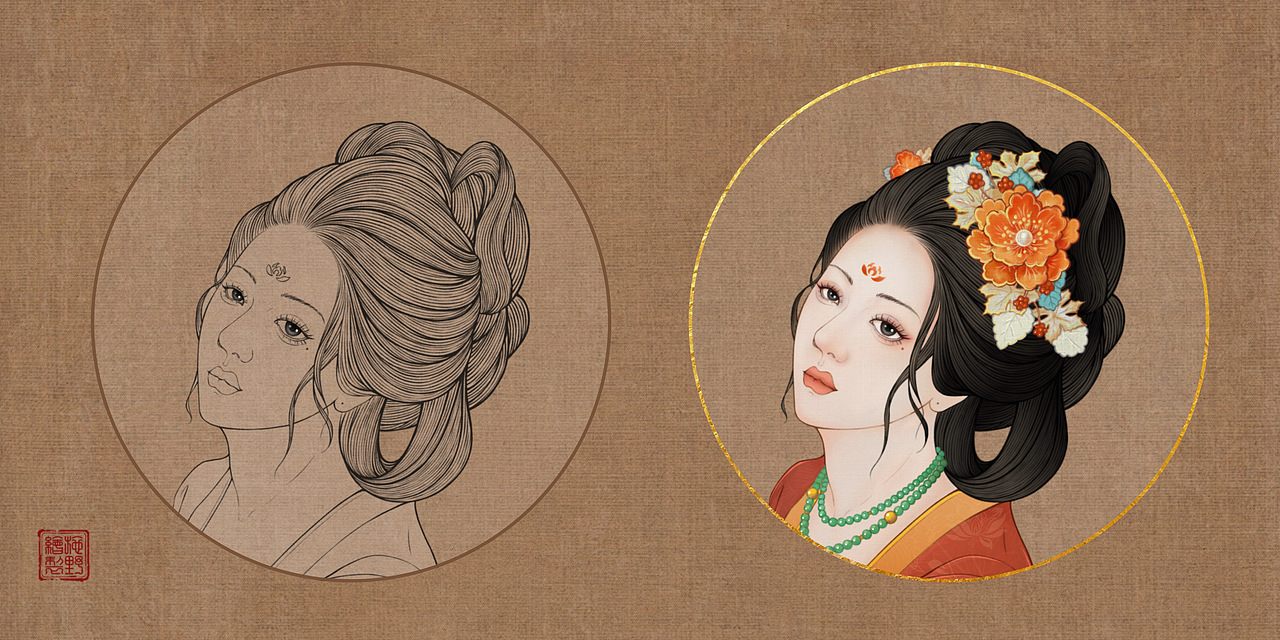 古风插画【晚风集】系列一（图ZMzY2NjEyODE2） - 商业插画 - 站酷设计师施野_原创素材 - 站酷ZCOOL