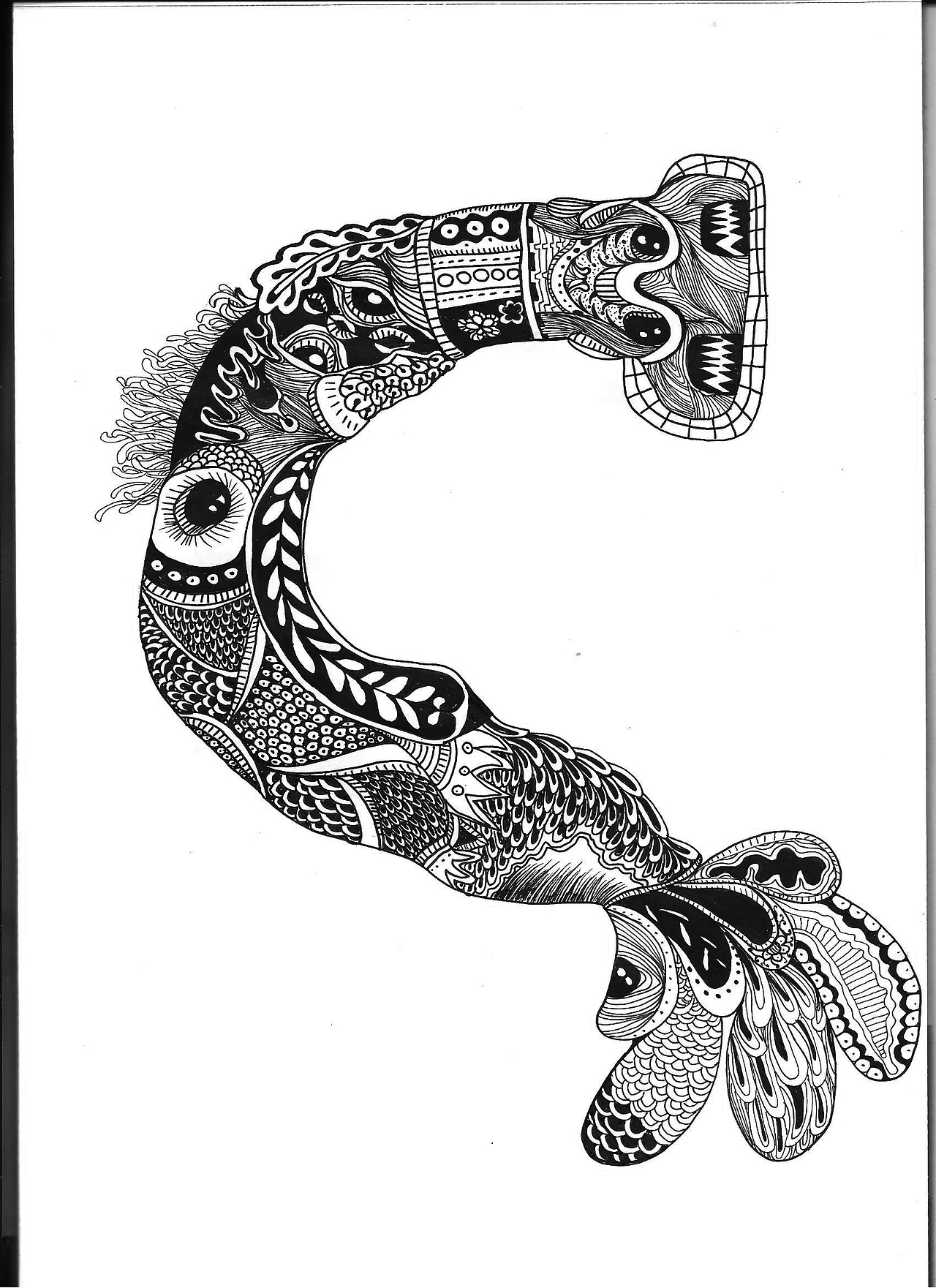 abc黑白画