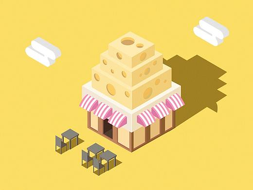 蛋糕房子动效图（个人主页-ZMzAzNTk4NTI=） - 动效设计 - 站酷设计师小青儿er原创素材 - 站酷ZCOOL