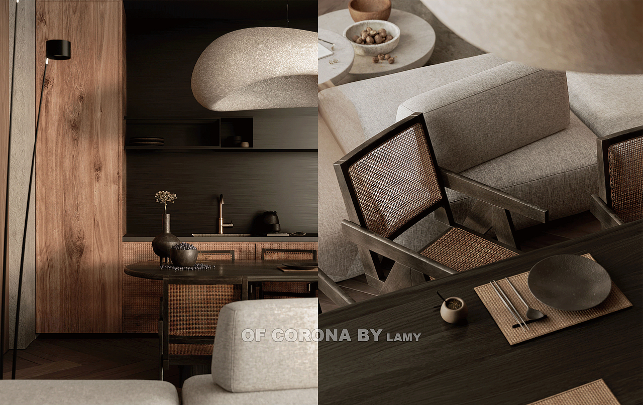 corona 渲染作品集三-极简（图ZMjcwMTM2NzQ0） - 家装设计 - 站酷设计师LAMY视觉设计原创素材 - 站酷ZCOOL