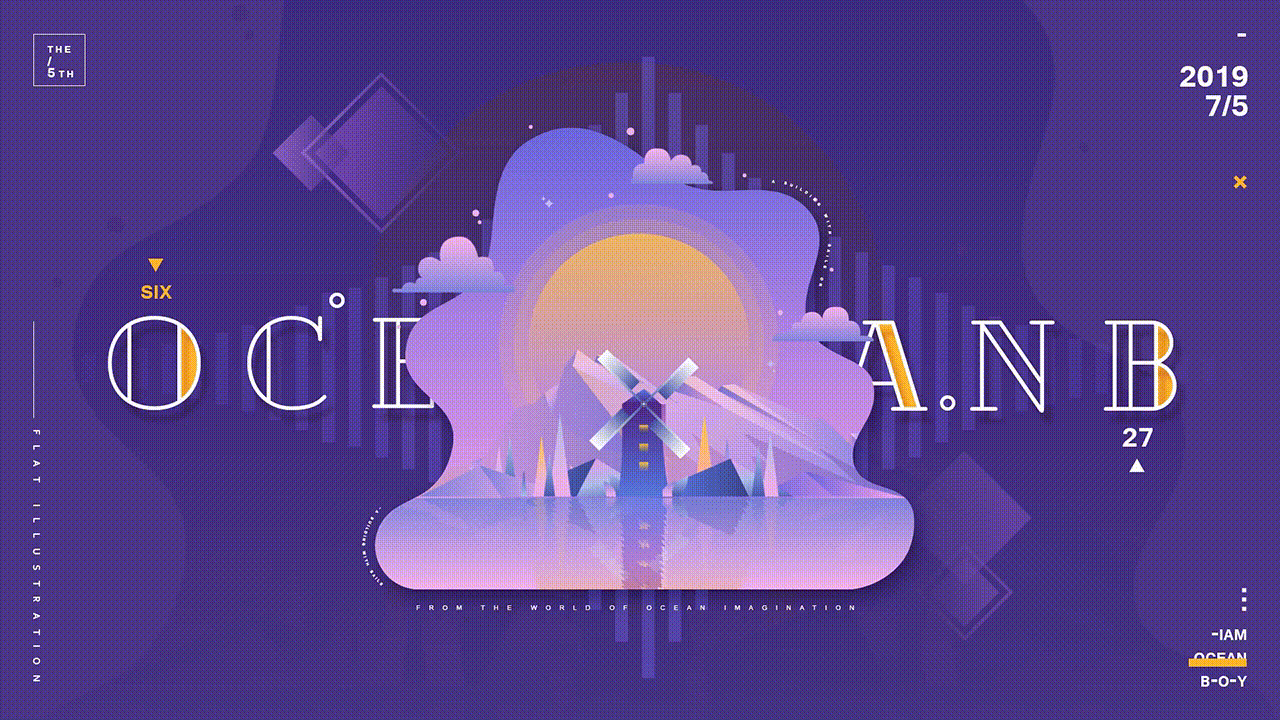 动效插画练习（图ZMTczNDQzNjA0） - 艺术插画 - 站酷设计师OCEANB_MOTION原创素材 - 站酷ZCOOL