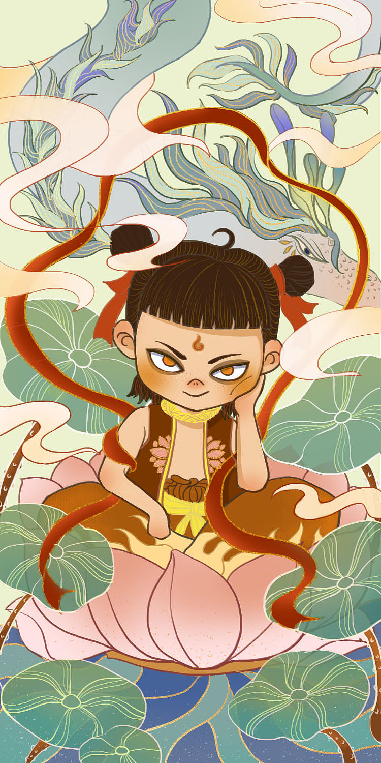 插画练习 哪吒 |插画|创作习作|zmagine - 原创作品 - 站酷 (zcool)