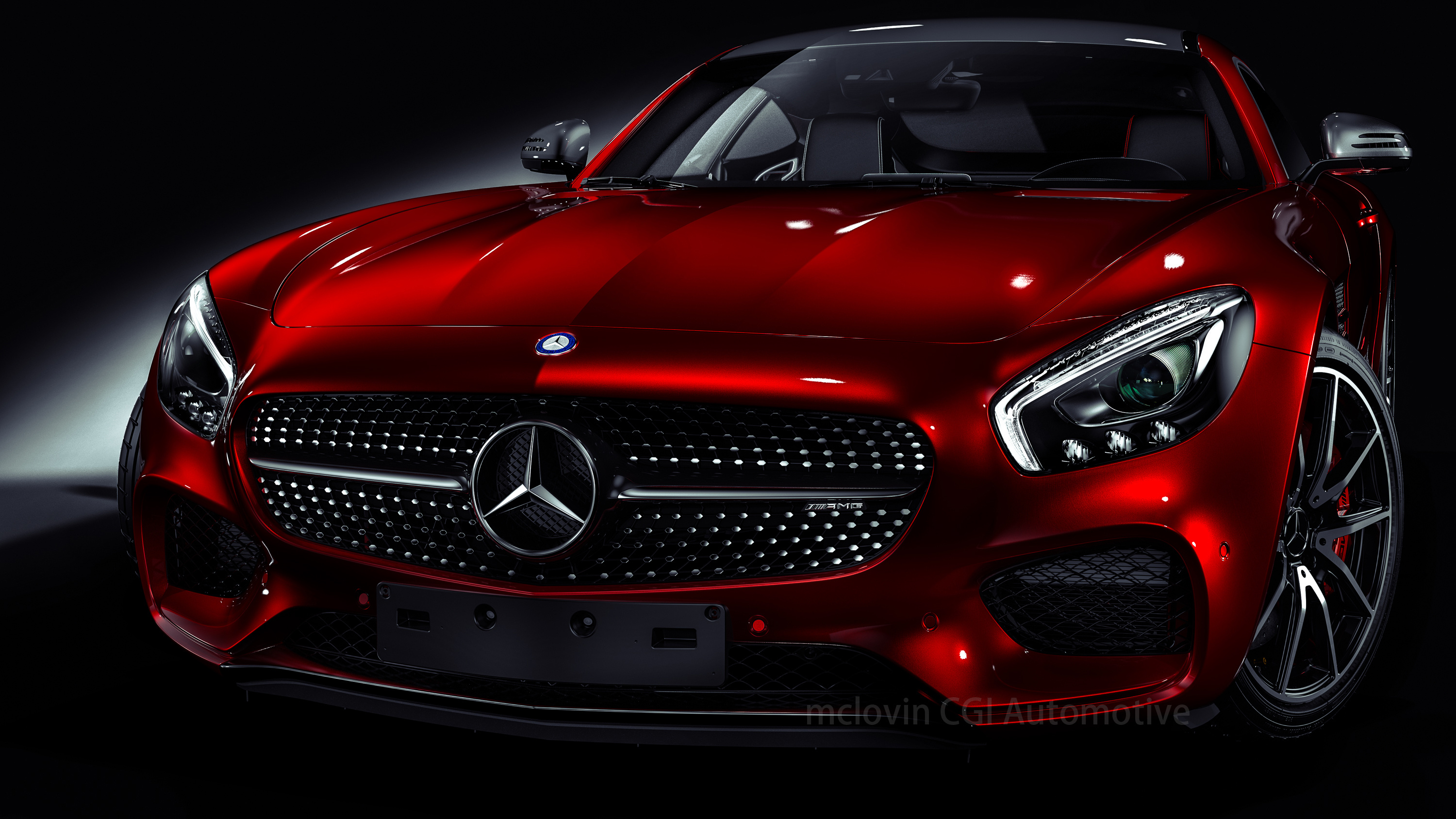 cgi汽车摄影meredes benz amg gts