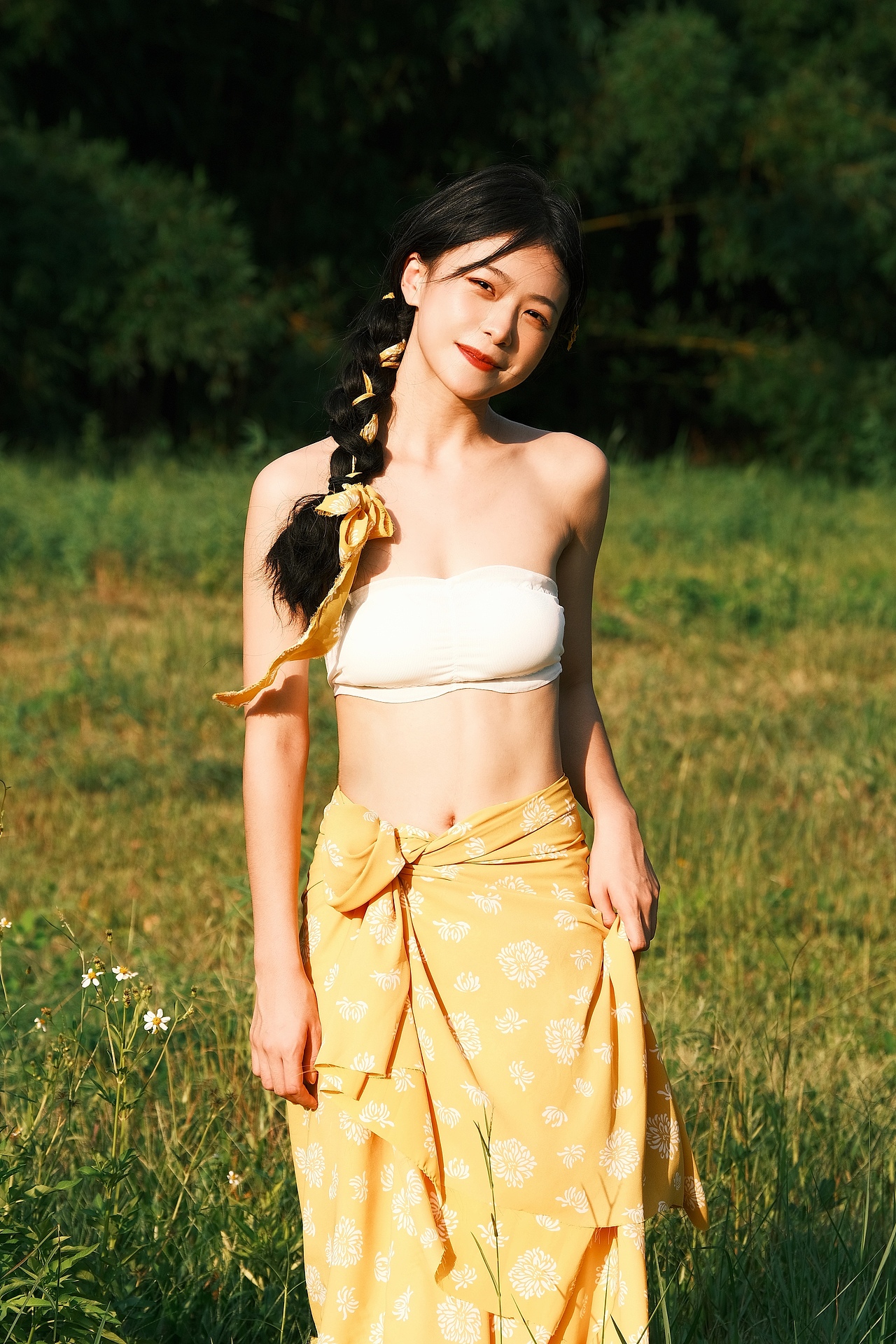 少女写真|在夏日绽放的雏菊