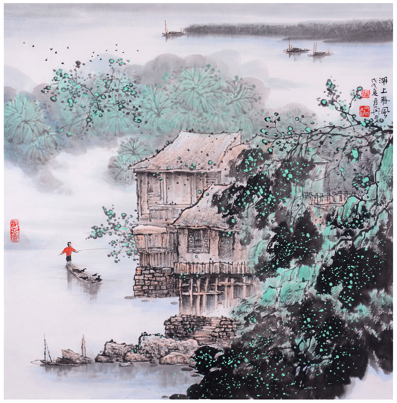 山水名家张月岗老师秋季个展斗方精品原创合集（图ZMTI0NDY0ODEy） - 绘画 - 站酷设计师张子浩丶原创素材 - 站酷ZCOOL