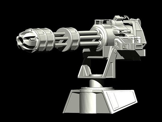 晶核3d建模作品-炮台